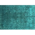 thumbnail image 1 of Ahgly Company Indoor Rectangle Oriental Turquoise Blue Industrial Area Rugs, 5' x 7', 1 of 4