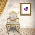 thumbnail image 3 of Fay, Mela 20x24 Gold Ornate Wood Framed with Double Matting Museum Art Print Titled - Purple Flower II, 3 of 4