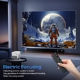 thumbnail image 3 of Mini Portable Projector (Built-in Speaker and Bluetooth),Native 1080P, Projector 4K Supports, Compatible with Smart Phones/TV Sticks/Video Games/Lapt, 3 of 6