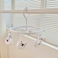thumbnail image 5 of Plastic Hanging Drying Rack Sock Underwear Oversleeve Small Cloth Clip for Home Student Domitory White Bear, 5 of 5