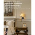 thumbnail image 2 of Aplique de pared recargable NEWSEE 2 unidades LED negro, 2 of 9