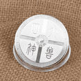 thumbnail image 3 of 2PCS Ancient Mythical Creatures Lucky Coin Lottery Ticket Scratcher Tool Silver, 3 of 7