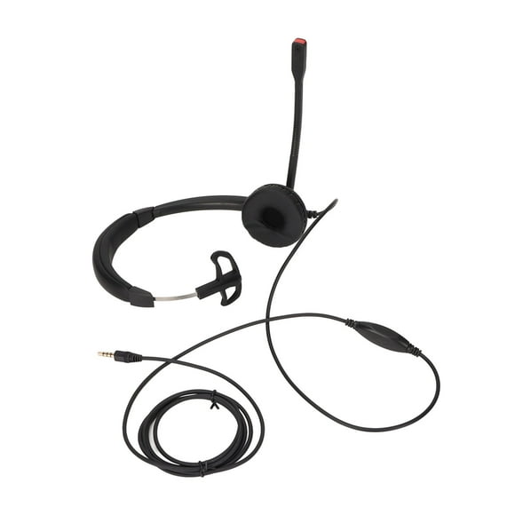 Telephone Headset, Customer Service Headphone Corded With Mic For Telemarketing