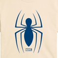 thumbnail image 2 of Marvel - Spider-Man Blue Spider Logo - Juniors Cropped Graphic T-Shirt, 2 of 4