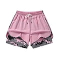 thumbnail image 2 of 2 in 1 Shorts for Womens Compression Liner Gym Running Short Pants 5 Inch Quick Dry Workout Swim Trunks with Pockets, 2 of 4