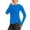 *Blue, variant on Women's Long Sleeve Crew Neck Active Top, Casual Workout Tunic with Thumb Holes Green,Women's Plus L