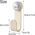 thumbnail image 3 of Hooks 2 Product Category Wall Mounted Pot Lid Holder for Cabinets and Doors – Multifunction Rotatable Strong Lid Rack with Hanging and Rotating Design, 3 of 8