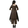 thumbnail image 4 of Moomaya Indian Tunic Printed Kurti Kurta Set Women Asymmetric Kurti With Pant, 4 of 6