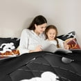 thumbnail image 6 of Feelyou 3D Rugby Football Bedding Comforter Set for Teen, Eat Soccer Sleep Twin Comforter Sets, Cartoon Sports Theme Reversible Bedding Set, Super Cozy Room Decor, 2-Piece, 6 of 9