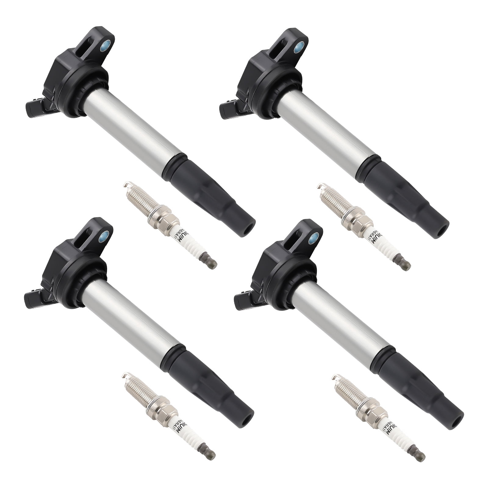 maXpeedingrods UF596 Set of 4 Ignition Coil Pack and Iridium Spark Plugs Fit for Toyota Corolla Matrix Prius Pontiac Vibe Scion XD Lexus CT200h 1.8L L4, Ignition Coil Kit Replaces 19205156 19205439
