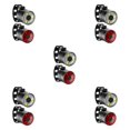 thumbnail image 3 of relayinert Headlight Bike Head Light Front Rear Lamps Warning Lamp Red White 27.5x26mm 5Set, 3 of 6