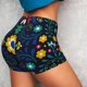 thumbnail image 4 of Balery Colorful Mexican Flower Pantalones cortos de entrenamiento estampados para mujer, sin costuras, ajustados, para gimnasio, yoga, correr, deportes, ejercicio activo, fitness.-Medium, 4 of 8