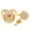 Gold, variant on DPTALR Newborn Baby Weaning Pacifier Point Drill Crown Pacifier With Chain Clip