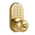 thumbnail image 2 of MiLocks DKK-02P Electronic Touchpad Entry Keyless Door Lock, Polished Brass, 2 of 3
