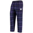 thumbnail image 2 of Men's Concepts Sport Purple/Black Kansas State Wildcats Ultimate Flannel Pants, 2 of 3