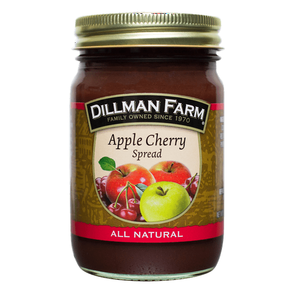 Dillman Farm Apple Cherry Butter - Pack of 6, 15oz Jars