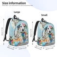 thumbnail image 4 of Balery A Funny Little Dalmatian Puppy Vintage Canvas Backpack for Men and Women - Large Capacity, Durable Travel Laptop Bag for School, Work, Hiking, and Outdoor Activities, 4 of 7