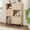 Wood color, variant on Sideboard Buffet Cabinet with Drawers Fluted Wooden Storage Cabinet with Doors Walnut Accent Coffee Bar for Kitchen, Living Room, Hallway