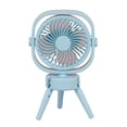 thumbnail image 2 of Tripod Foldable Desk Fan 2 Speed Settings Gradient Light USB Powered Portable Mini Fan Quiet for Home Office Travel by PALIFEUR, 2 of 10