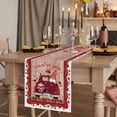 thumbnail image 2 of Table Runners 70 Inches Long Dress Scarves, Red Valentine's Day Farmhouse Coffee/Dining/Kitchen Table Decor, Holiday Table Runner, Love Heart Roses Gnomes Wooden 13x70 Inch, 2 of 9