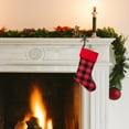 thumbnail image 4 of Haute Decor Red and Black Buffalo Check HangRight® Christmas Stocking, 4 of 6