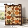 thumbnail image 5 of SHENGXINY Halloween Throw Blanket Decorations Indoor,Cottage Autumn Flannel Blanket for Office Lightweight Warm Rest Blanket, 5 of 8