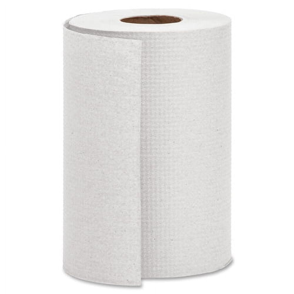 Genuine Joe Hardwound Roll Paper Towels 7.88" x 350 ft - White - Absorbent - for Restroom - 12 / Carton