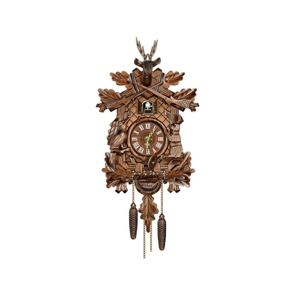 Reloj despertador Inteprter Bird Time Bell Swing Estilo de imitación de madera CL301