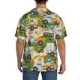thumbnail image 7 of Goofa Construction Machinery1 Printed Men's Casual Short-sleeved Shirt,Lightweight Breathable Button-down,Summer Casual men's top,Versatile Fashion shirt-Small, 7 of 7