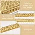 thumbnail image 3 of 12m 13 Yards Golden Gimp Braid Trim 15mm 0.6 inch Decorative Woven Braid Trim Sewing Centipede Lace Ribbon, 3 of 8