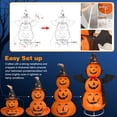 thumbnail image 6 of Magotan 5ft Halloween Pumpkin Decorations, 3D Pop Up Collapsible Pumpkin Decor, Pre-Lit 130 LED Lighted Up Pupmkin,Decor for Indoor Outdoor Yard Garden, 6 of 7