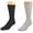 White/Black, variant on Sierra Socks Women's Health Socks, Wide Calf Cotton Crew Socks, Non-Binding Cotton Crew Socks, 2 Pair Pack