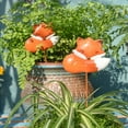 thumbnail image 2 of Sungmor 2PC Pack Decorative Garden Stakes, Colorful Metal Fox Animal Stick Ornaments/Indoor Outdoor Patio Balcony Landscaping Plant Decoration, 2 of 7
