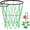 A-Green, variant on Heavy Duty Basketball Hoop Net, Anti-Rust Carbon Steel Chain Net for Standard 18" Hoops, 12-Loop Design for Indoor & Outdoor Use