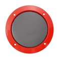 thumbnail image 1 of Coche Metal Audio Altavoz Parrilla Cubierta Malla Woofer Rejilla rojo 4 pulgadas, 1 of 1