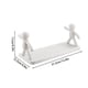 thumbnail image 3 of Estante de almacenamiento montado en la pared sin taladro | Organizador de Forma de Persona Pequeña para Baño Cocina | Diseño duradero que ahorra espacio | Fácil instalación | Estante colgante, 3 of 5