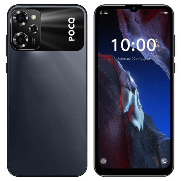 FYTPOV Android Phone, Smart Phone 8GB 6.5 Inch Screen Mobile Phone Sim Facial Unlock Game Music Phone Android System Smartphones, Cell Phones Unlocked