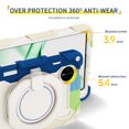 thumbnail image 3 of FJLBDE Case for Huawei MatePad Mini 8.8 Inch with 360 Kickstand, Shoulder Strap Carrying Protective Cover, Multicolor Blue, 3 of 6