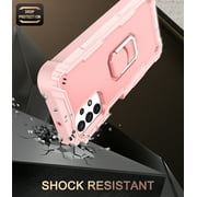 Case for Samsung A52 5G Case, Galaxy A52 Case, Allytech Slim Fit Rugged 3-Layer Shockproof Protection Hybrid Kickstand Phone Case Cover for Samsung Galaxy A52 5G[NOT for 4G], Rosegold