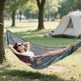 thumbnail image 6 of Hanging Hammock Portable Travel Camping For Outdooor Beach Camping Hiking Red Marble-patterned, 6 of 8