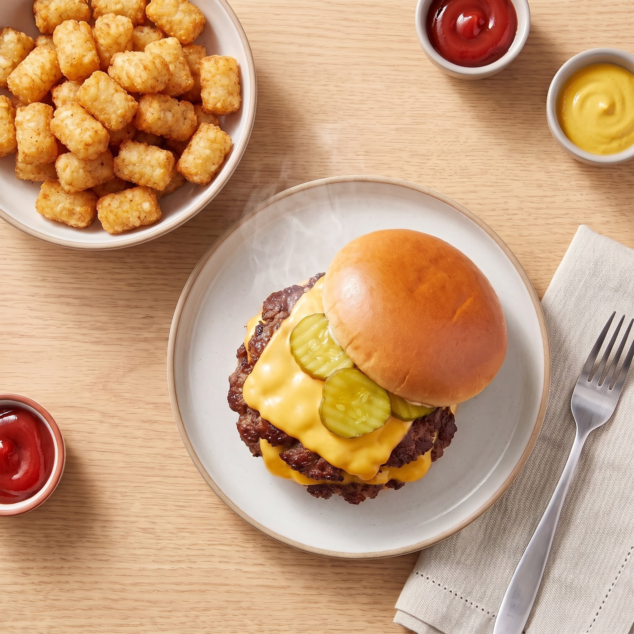 Smash Burger and Tater Tots Meal Bundle