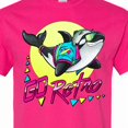 thumbnail image 4 of Inktastic Go Retro Orca Wearing Salmon Fish As Hat T-Shirt, 4 of 5