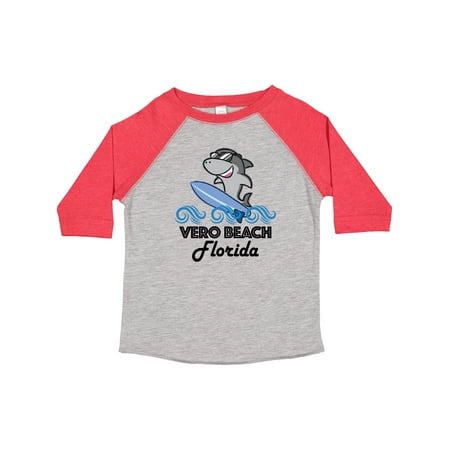 

Inktastic Vero Beach Florida Vacation Funny Shark Gift Toddler Boy or Toddler Girl T-Shirt