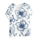 thumbnail image 1 of Vestidos Casuales Para Mujer, Blusas De Mujer De Moda Blusa tipo túnica informal de lino con estampado de peces y botones de manga corta para mujer, 1 of 3