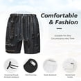 thumbnail image 3 of Balery Fantasy Medieval Weaponry Bañador para hombre, shorts de playa de secado rápido con entrepierna y forro de compresión-Small, 3 of 6