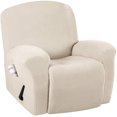 thumbnail image 1 of Super Stretch Sofa Slipcovers Recliner Slipcovers Recliner Chair Slipcovers Fitted Shape Standard/Oversized Power Lift Recliner Slipcovers, Soft and Thick Jacquard Feature, Natural Color, 1 Pack, 1 of 5