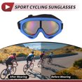 thumbnail image 3 of Gafas de montar para motocicleta Unique Bargains 1 Pc PC PU Gafas de sol para deportes al aire libre para motocross, bicicleta de tierra, ATV, lente colorida, marco azul claro, 3 of 6