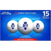 Zero Friction B52 Distance Golf Ball - 15 Piece White Ball Set