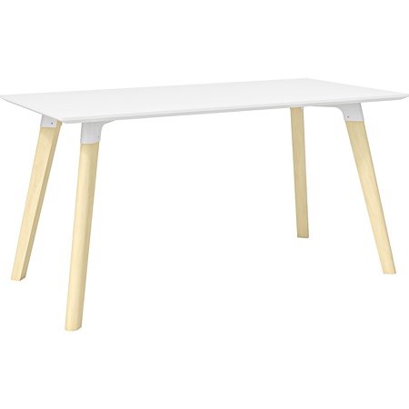 UPC: 0198860815527 | Safco Resi 60  Table Desk Maple/White (RESDES3060) RESDES3060WH