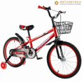 thumbnail image 2 of Kids Bike for Ages 3-10 Years Old Boys Girls, 14/16/18 Inch Kid's Bikes with Training Wheels, Basket, Dual Brake, Children Bicycle for Kids and Toddler Beginners, Pink/Red, 2 of 6